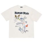 Human Made Bear Tokyo T Shirt Whiteのフロントビューとベアグラフィック