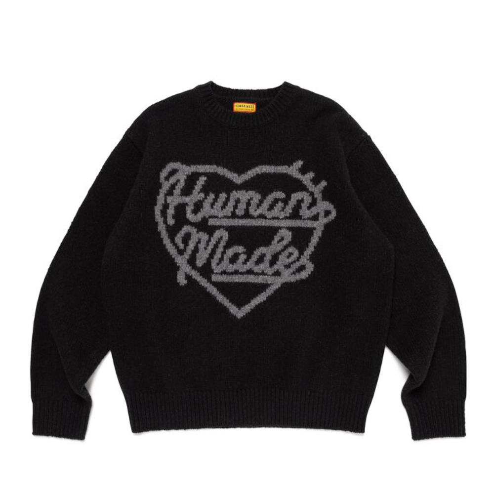 Human Made Heart Knit Sweater Black｜ブラック ハー