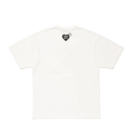 Human Made Graphic T Shirt Design Whiteのバックビューとシンプルなシルエット