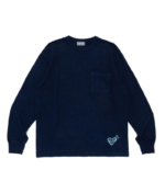 Human Made Indigo Dye Tiger T Shirtのバックビューとシンプルなシルエット