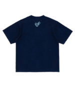 Human Made New Indigo Dye T Shirt Blueのバックビューとシンプルな形