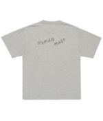 Human Made Embroidered Gray T-Shirt back view design