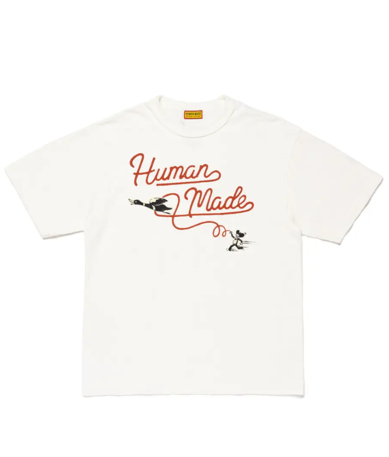 Human Made Graphic T Shirt Design White フロントビュー Human Made Graphic T Shirt Design Whiteのフロントビューとグラフィックデザイン