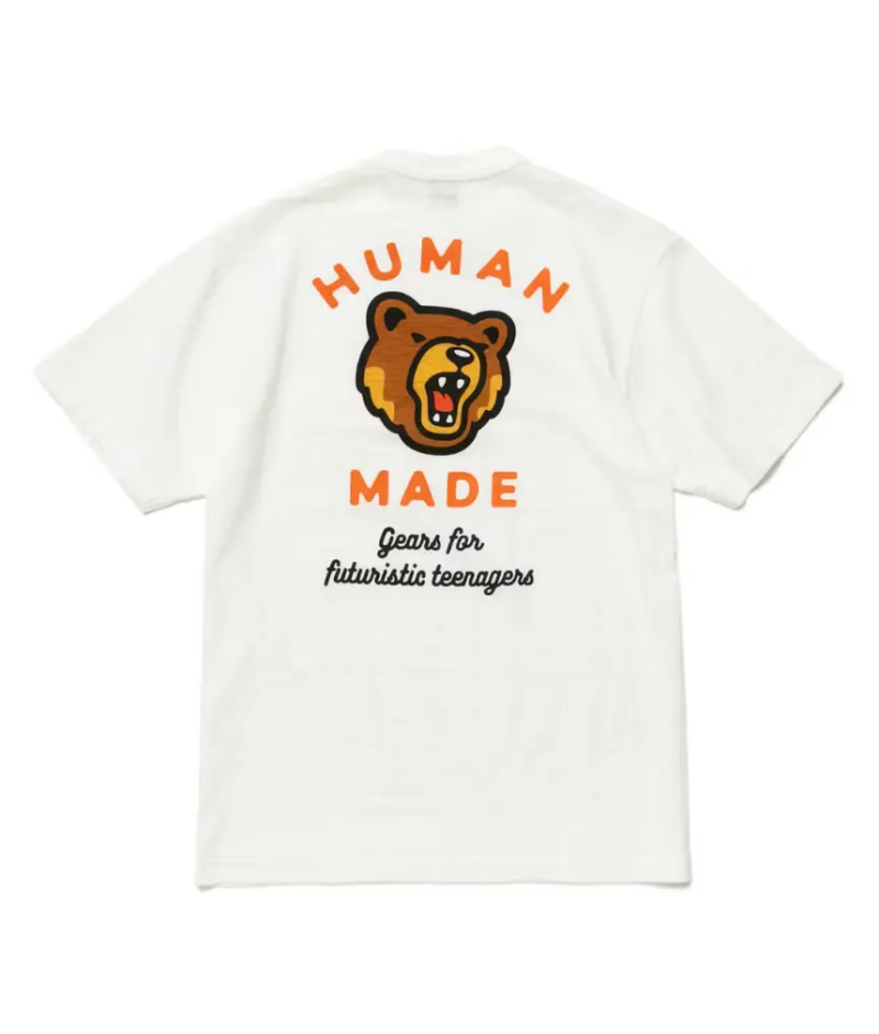 Human Made Bear T Shirt in White | Bear Graphic Tシャツ