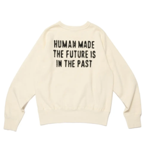 Human Hope Dry Alls Sweatshirt White back view