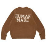 Human Hope Low Gauge Knit Brown back view