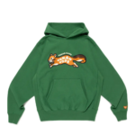 Human Hope Heavyweight Hoode Green front view with simple design