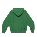 Human Hope Heavyweight Hoode Green back view with printed design