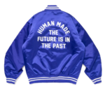 Human Made Nylon Stadium Jacket Blue バック