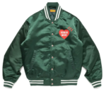 Human Made Nylon Stadium Jacket Green フロント