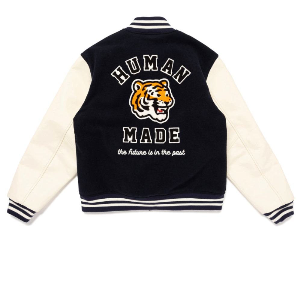 HUMAN MADE VARSITY JACKET NAVY | Human Made Japan