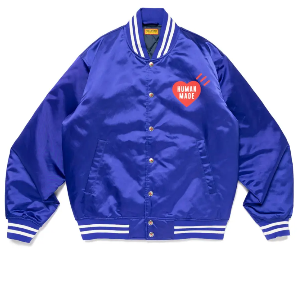 HUMANMADE スタジャン Human Made Nylon Stadium Jacket Blue | Human Made Japan