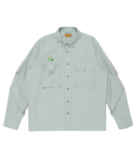 Human Made Hunting Shirt Blue フロントデザイン ブルーシャツ