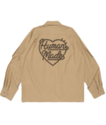Human Made Hunting Shirt Beige バックデザイン ベージュシャツ
