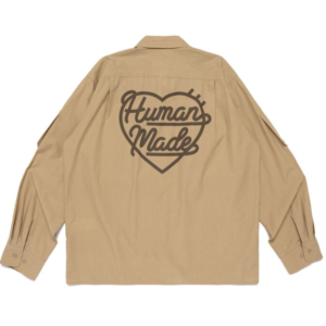 Human Made Hunting Shirt Beige バックデザイン ベージュシャツ