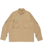 Human Made Hunting Shirt Beige フロントデザイン ベージュシャツ