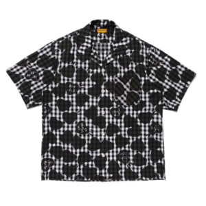 Human Made Heart Gingham Check Shirt Black 前面