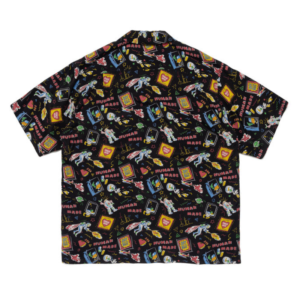 Human Made Aloha Shirt Black バックデザイン ブラック半袖シャツ