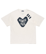 Human Made NINGENSEI Heart White T Shirt front view