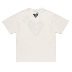 Human Made NINGENSEI Heart White T Shirt back view