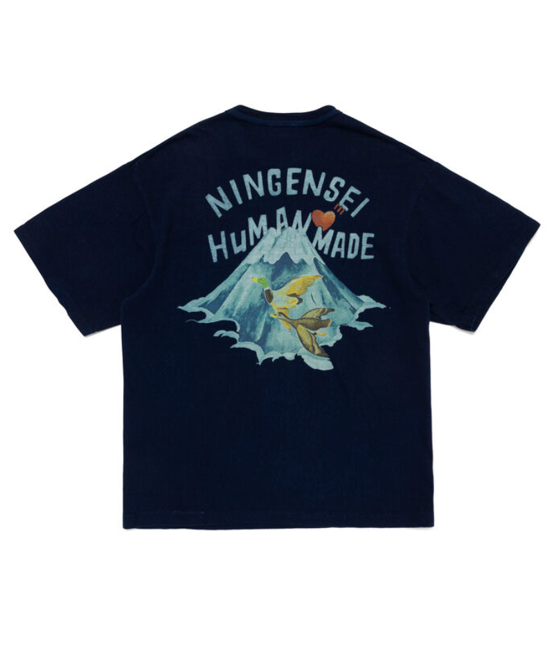 Human Made NINGENSEI AIZOME T-SHIRT BLUE | ヒューマ