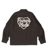 Human Made Hunting Shirt Charcoal バックデザイン チャコールシャツ