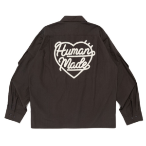 Human Made Hunting Shirt Charcoal バックデザイン チャコールシャツ
