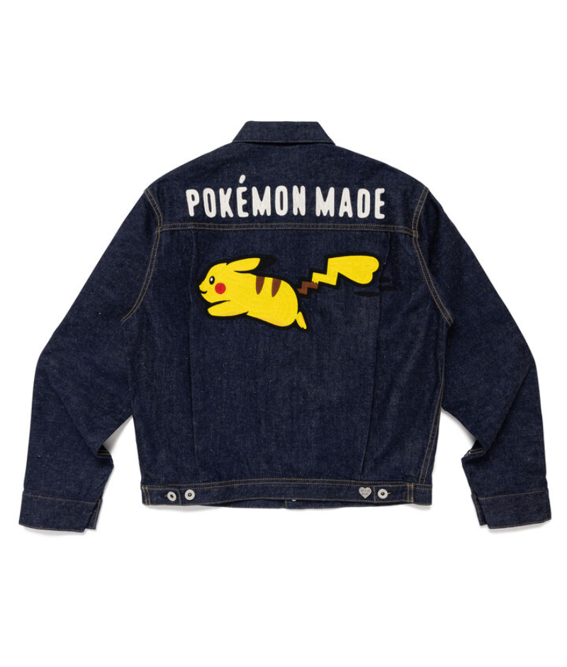 Pokemon Made Denim Jacket 背面 Pokemon Made Denim Jacket 背面