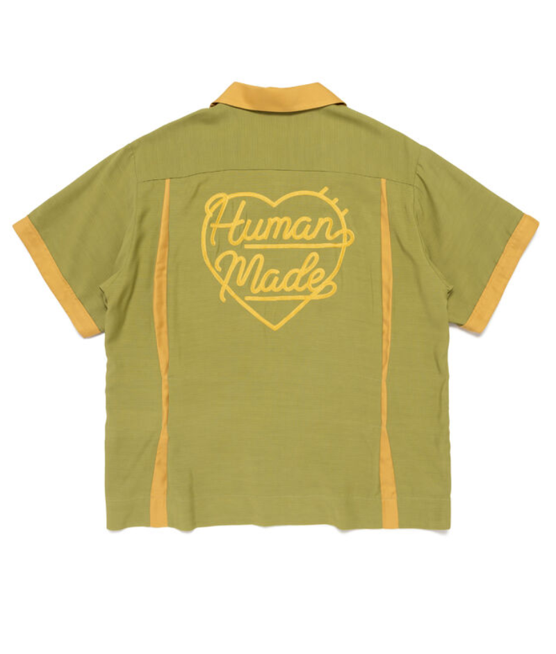 Human Made Bowling Shirt Green| ヒューマンメイド ブラック .