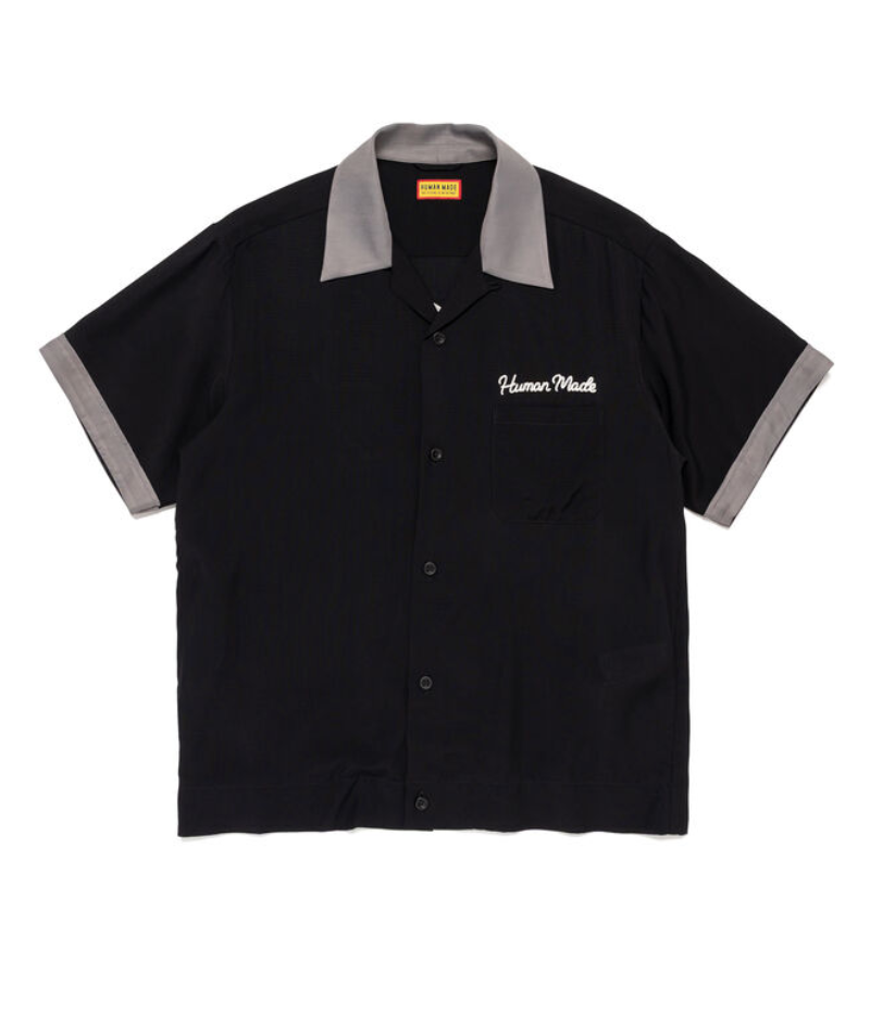 Human Made Bowling Shirt Black | ヒューマンメイド ブラック .