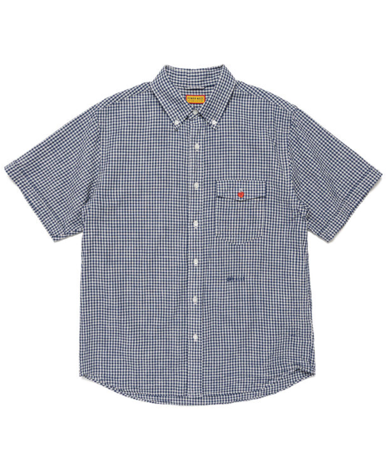 Human Made Check B.D Shirt Blue 前面 Human Made Check B.D Shirt Blue 前面