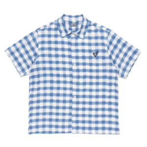 Human Made Ningensei Kusakizome Shirt Blue front view
