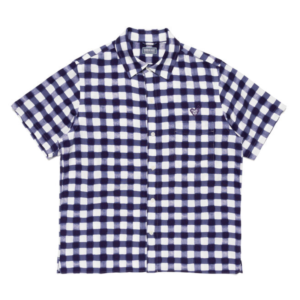Human Made Ningensei Kusakizome Shirt Navy front view