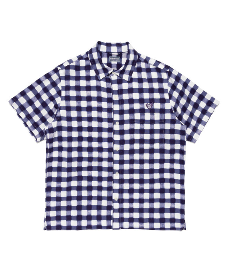 Human Made Ningensei Kusakizome Shirt Navy Front Human Made Ningensei Kusakizome Shirt Navy front view