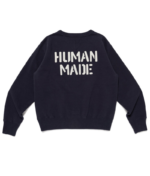 Human Made Military Sweatshirt Navy back view showing rear design