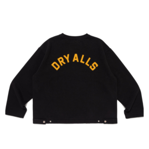 Human Made Adjustable Sweatshirt Black back view with rear design