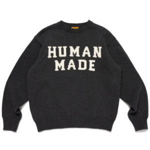 Human Made Tiger Graphic Sweater Charcoal back view
