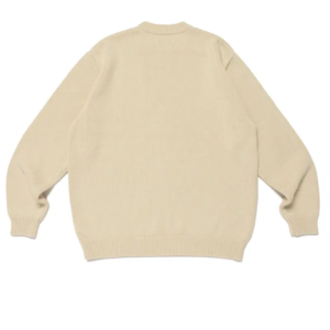 Human Made Wzrd Navy White Knit back view showing full knit design