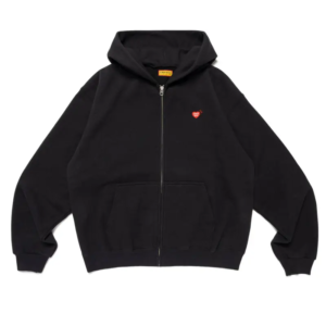human made パーカー Classic Zip-Up Sweat Black front view