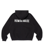 human made パーカー Classic Zip-Up Sweat Black back view