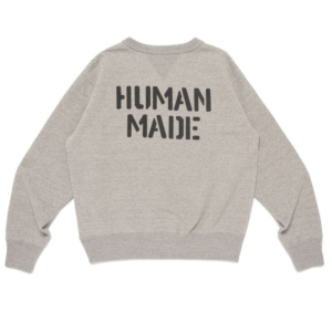 Human Made Military Sweatshirt back view showing rear design details
