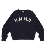 Human Made Military Sweatshirt Navy front view with military style