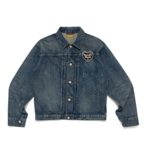 Human Made Denim Work Jacket Future Blue Front View