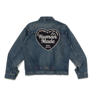 Human Made Denim Work Jacket Future Blue Back View