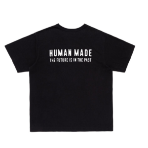 Human Made Black Graphic T Shirt back view