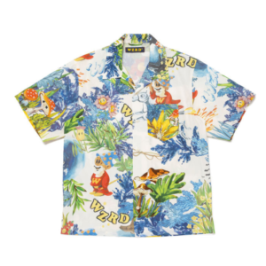 Human Made Aloha Shirt White フロントデザイン