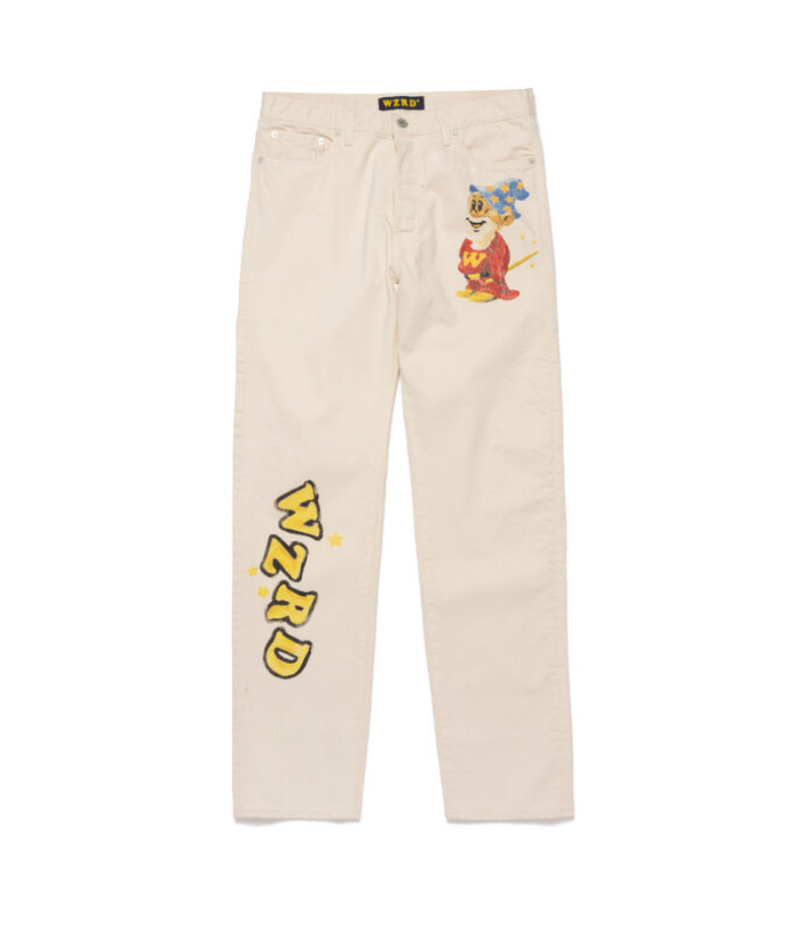 Human Made WZRD White Pants Denim フロント Human Made WZRD White Pants Denim 前面