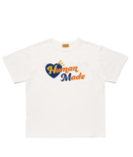 Human Made Heart T Shirt White フロント ハートグラフィックデザイン