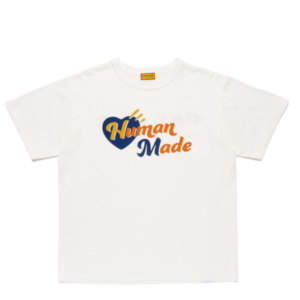Human Made Heart T Shirt White フロント ハートグラフィックデザイン