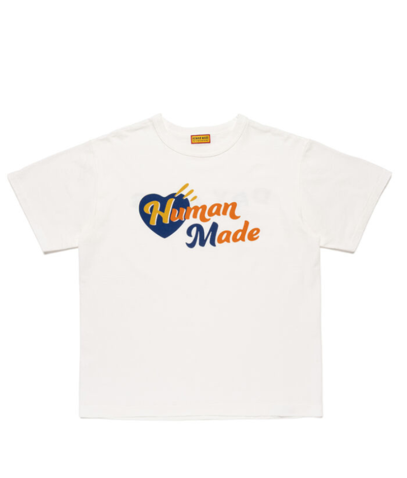 Human Made Heart T Shirt White 前面 Human Made Heart T Shirt White フロント ハートグラフィックデザイン